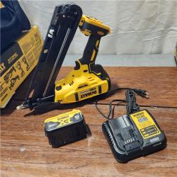 AS-IS DEWALT 20V MAX XR 15 Ga. Cordless 34 Deg Nailer 20 V