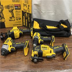 AS-ISDeWalt 20V MAX ATOMIC Cordless Brushless 4 Tool Combo Kit