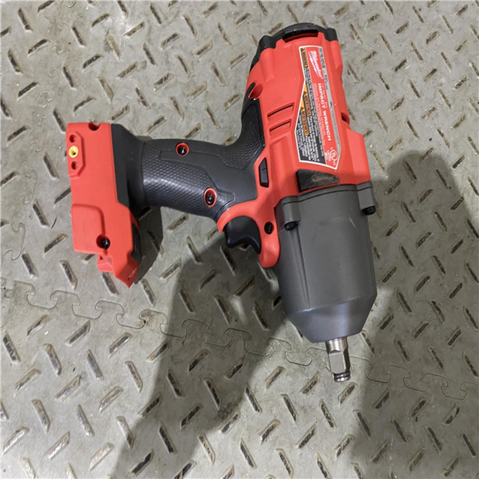 Houston location AS-IS Milwaukee M18 FUEL 18-Volt Lithium-Ion Brushless Cordless 1/2 in. Impact Wrench with Friction Ring (Tool-Only)