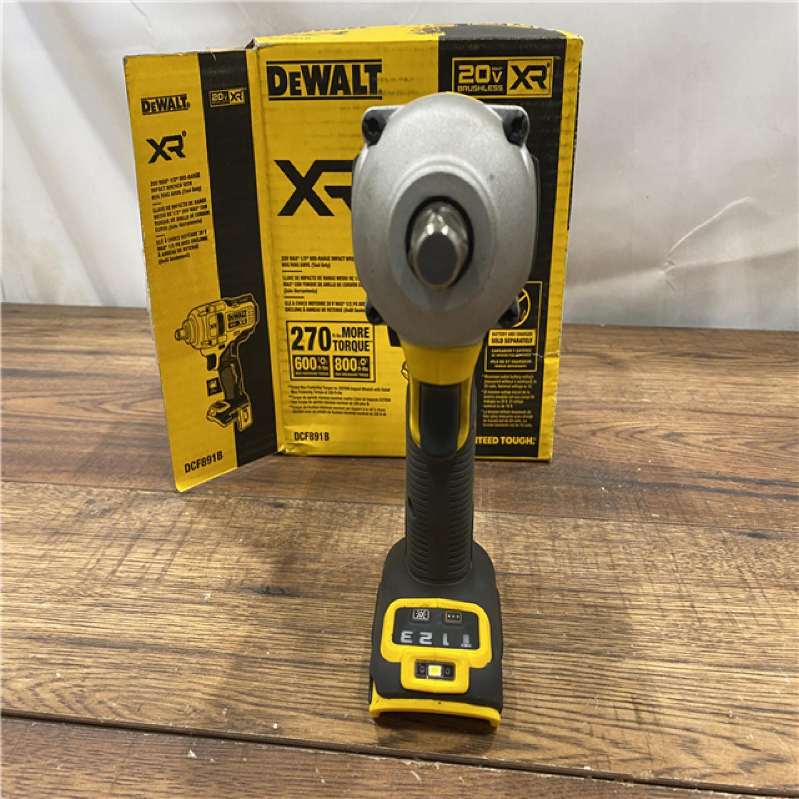 AS IS DEWALT 20-Volt MAX XR Cordless 1/2 in. Impact Wrench (Tool-Only) (DCF891B)