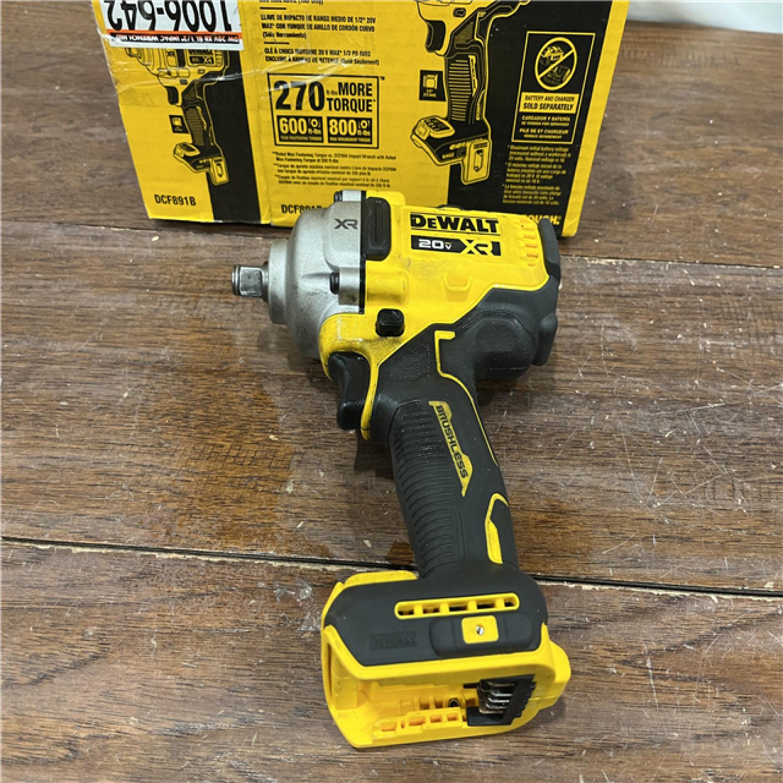 AS-ISDEWALT 20-Volt MAX XR Cordless 1/2 in. Impact Wrench (Tool-Only) (DCF891B)